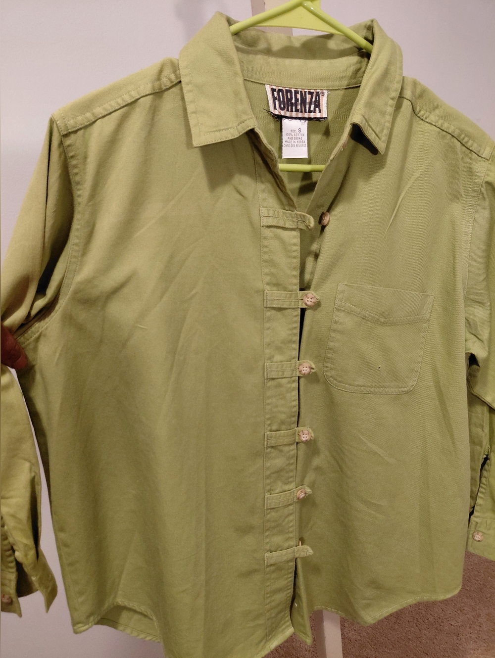 Lime Green Button-Up Shirt